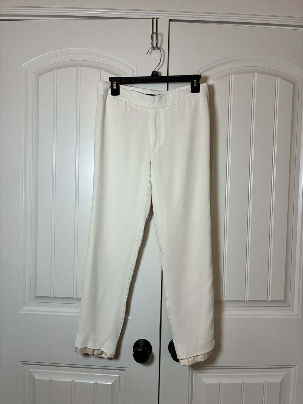 Ralph Lauren Women's Cream Colored Straight Leg Dress Pants Size 6